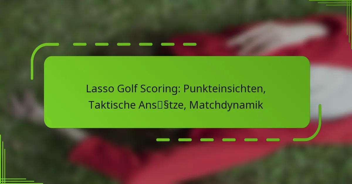Lasso Golf Scoring: Punkteinsichten, Taktische Ansätze, Matchdynamik